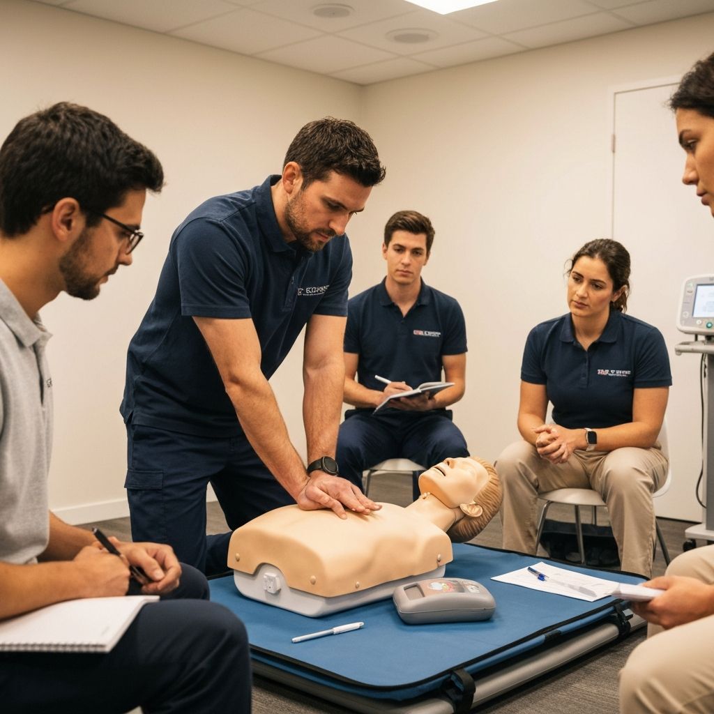 CPR training in action